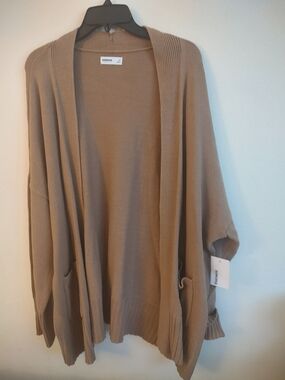 Goods For Life Open-Front Cocoon Cardigan in a plus size 2X